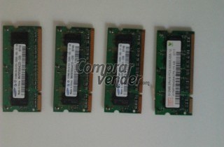 Lote Memorias Ram DDR2 512MB