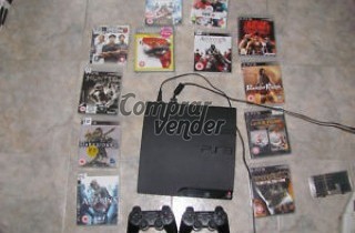 PS3 SLIM 160GB, 2 MANDOS, 13 JUEGOS 200€