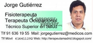 Fisioterapeuta, Terapeuta Ocupacional y Logopeda en Madrid