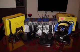 Ps2 Slim + Volante + 32 Juegos