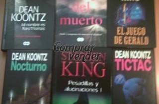 Lote de seis libros de terror y suspense